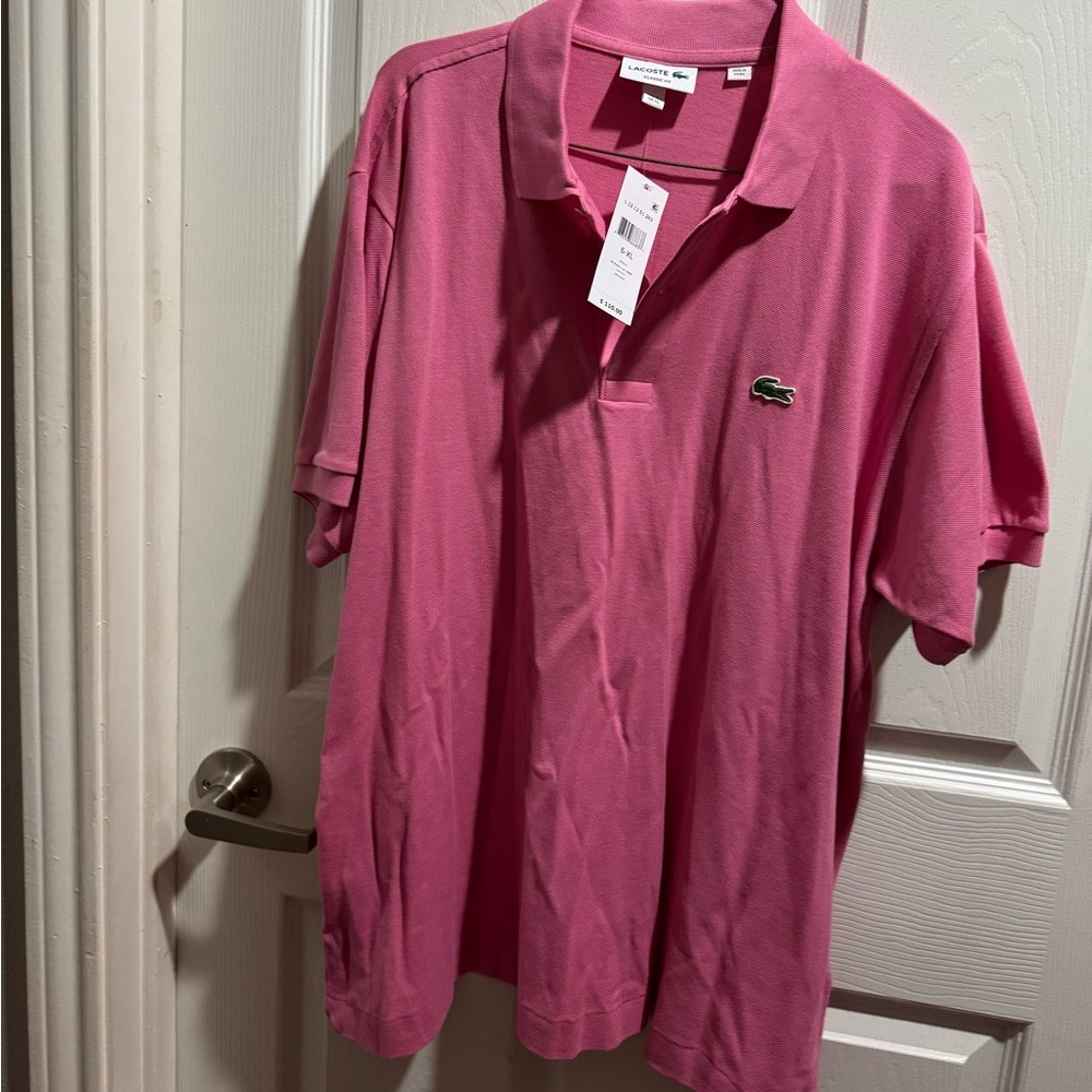 New Lacoste Pink Polo